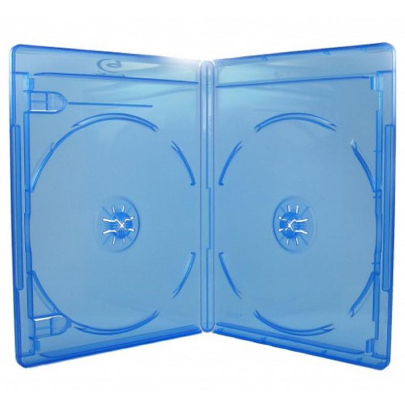 Boitier Blu-Ray 1 DVD bleu translucide 11 mm l'unité