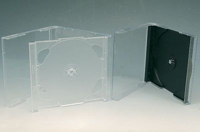 10 Boîtiers épais pour 3 CDs avec plateaux noirs