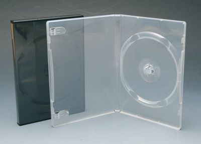 Boîtier CD standard, lot de 5, Transparent / Noir