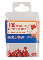 Epingles à têtes plates