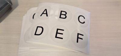 �tiquettes alphab�tiques PVC