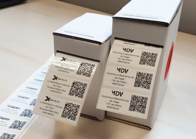 Etiquettes QR CODES personnalis�es 50x22