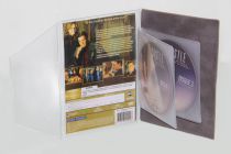 Etuis DVD feutrine grise avec passant transparent