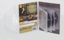 Etuis DVD feutrine grise avec passant transparent