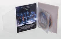 Etuis DVD feutrine grise avec passant transparent