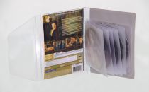 Etuis DVD feutrine grise avec passant transparent