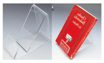 Folded altuglas book stands