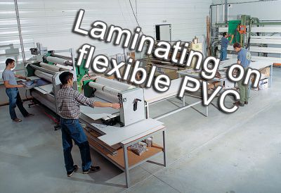Laminating on flexible PVC