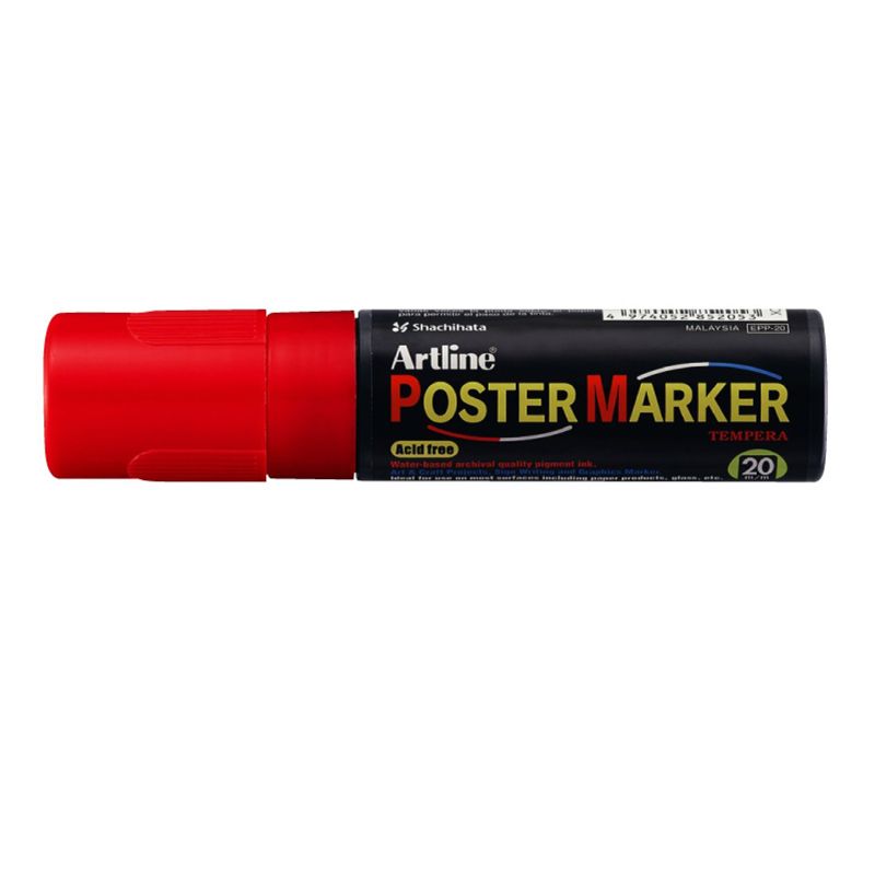 Artline Poster Markers - 6 mm Tip, Fluorescent Green