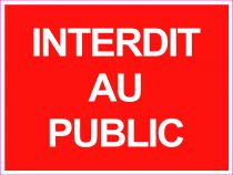 Signalétique adhésive interdiction