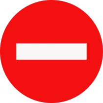Signalétique adhésive interdiction
